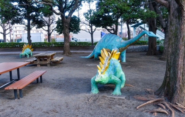 品川区立子供の森公園の恐竜